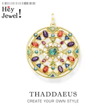 Подвески, амулет с природой, новинка, ювелирные изделия в богемном стиле, 925 пробы, серебряные аксессуары, золотой, счастливый подарок для женщин Ts