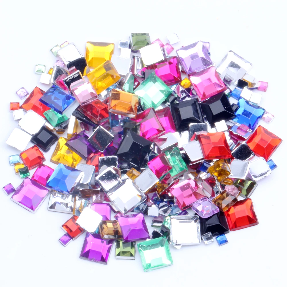 

Акриловые стразы 2 мм 10000 шт плоская задняя часть квадратной формы для рукоделия скрапбукинга DIY Одежда для украшения ногтей