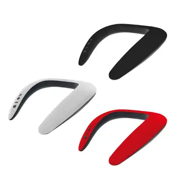

New Portable Bluetooth Neckband Dual Speakers 3D Stereo Sound Loundspeakers Support FM Radio SD Card USB Disk Handsfree Call