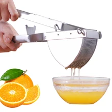 Многофункциональный измельчитель чеснока ручной из нержавеющей стали для картофеля пресс для фруктов соковыжималка пресс es гаджеты для приготовления пищи инструмент