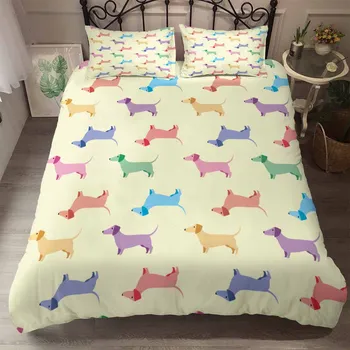 

BEST.WENSD Customized Beddding Dachshund 260*230cm 3d California King Bedding Sets Winter Thick Bed Comforter Usa Eu Au Size