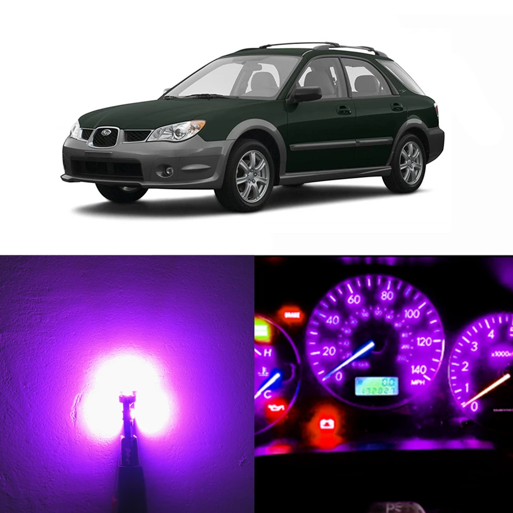 WLJH 16x яркий тире светильник Led полный конверсионный комплект для 1989-1993 Subaru Legacy измерительный датчик кластера Спидометр Предупреждение льная лампа - Испускаемый цвет: Розовый