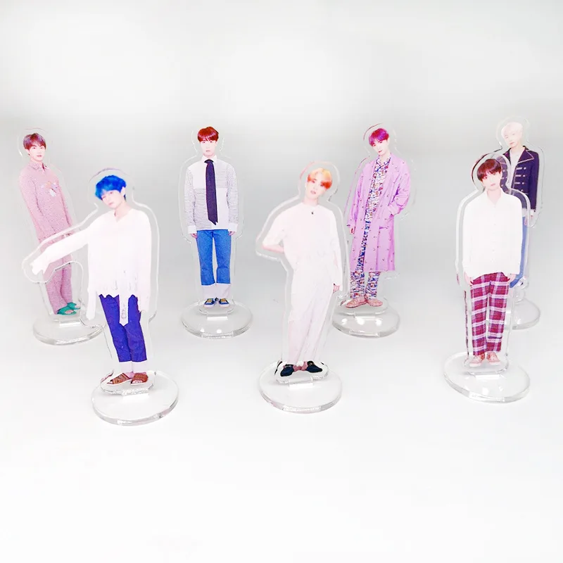 K Pop Bangtan мальчики Акриловые Настольные брелок декорация JIMIN SUGA JUNGKOOK RM J-HOPE карта душа человек мальчик