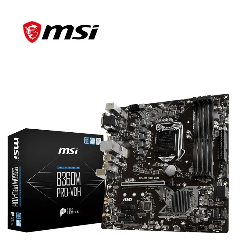 Новинка материнская плата для MSI B360M BAZOOKA PLUS LGA 1151 DDR4 Intel B360 десктопная USB3.0 PCI-E X16 3 0 |