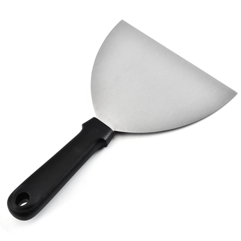 Justdolife Product Pancake Shovel Stainless Steel Semicircular Shovel Steak Grill Scraper Spatula Frying BBQ Tools