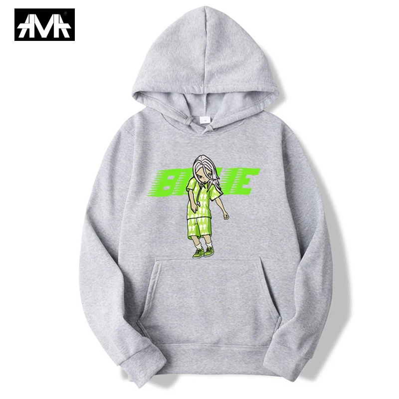 Autumn Harajuku Billie Eilish Hoodie Men Black Cotton Hoodie Billie Eilish Sweatshirt Hip Hop Keep Warm Women/men Hoodie Clothes