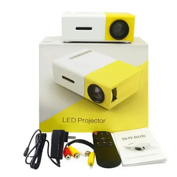 

Cheap YG300 LED Mini Projector 320x240 Pixels Supports 1080P YG-300 HDMI USB Audio Portable Projector Home Media Video player