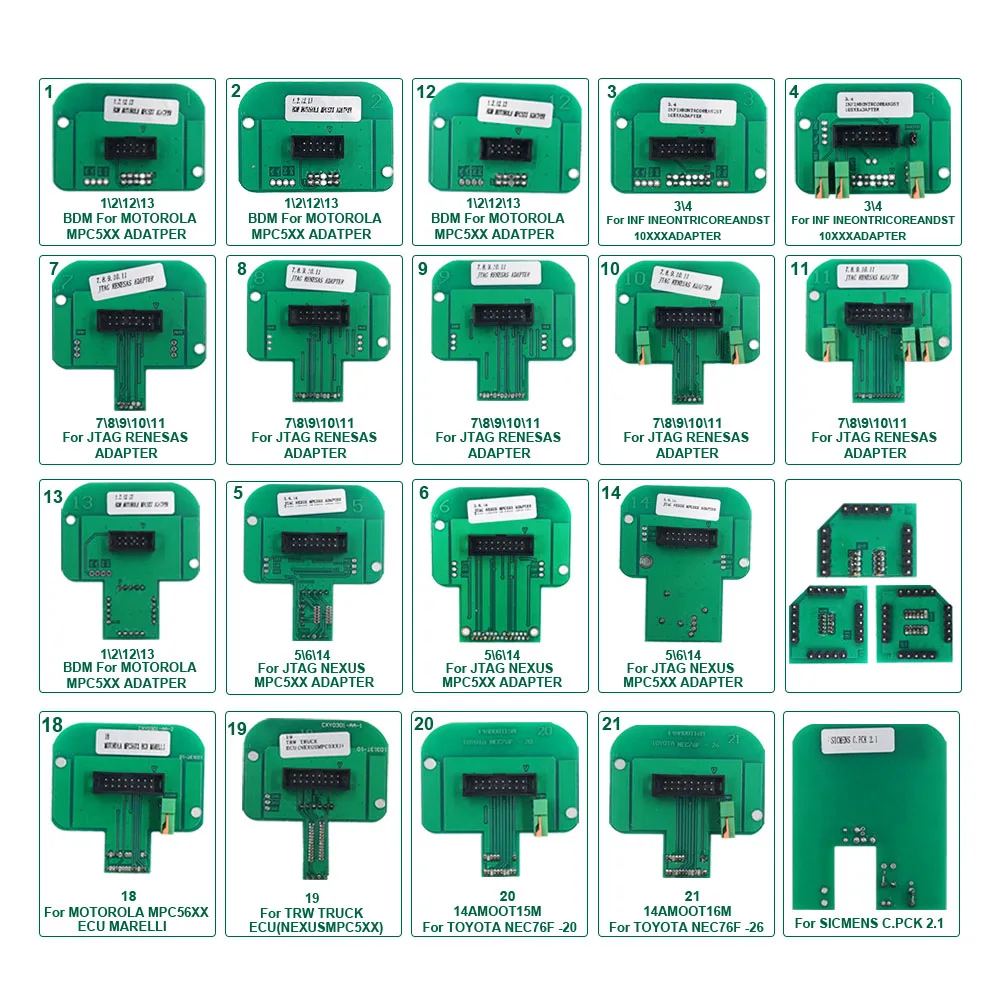 22 шт. KTAG K TAG KESS светодиодный Адаптер BDM рамки для KESS/KTAG/KTM100/FGTECH/BDM100 ECU чип тюнинг инструменты для BMW E90 E60 E46