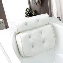 Нескользящая подушка для ванны спа отдыха на голове с присосками