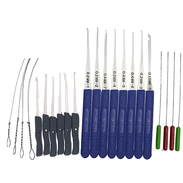 Professional Lock Pick Set Hand Tools Locksmith Tools Remove Hooks Lock Pin Broken Key Extractor same to picture 2in1