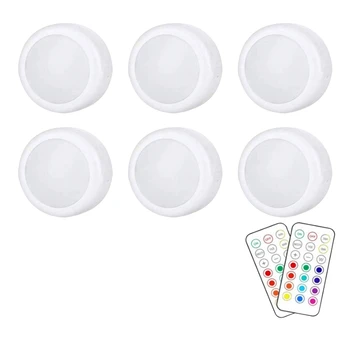 

LED Cabinet Light Unlimited Remote Control Garden Light 16 Color Suction Cup Wall Light 6 Night Light