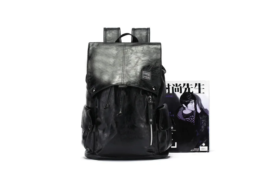 Рюкзак Mochila однотонная сумка через плечо подростковый черный человек винтажный человек XA70H Многофункциональный