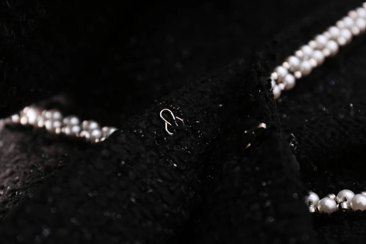 Beaded Tweed Coats And Jackets Women Round Collar Long Sleeve High Street Woolen Coat Long Jacket Casaco Feminino Female