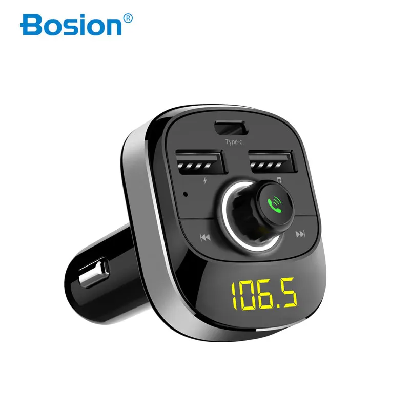 Bosion Bluetooth Fm передатчик Mp3 плеер Автомобильный комплект Handsfree USB зарядное