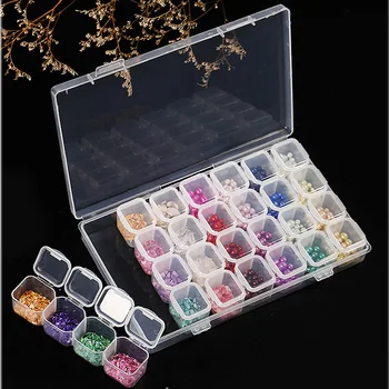 

JOJO BOWS 28/56 Cells Storage Boxes Bins Diamond Painting Tools Beads Container Diamond Painting Accessories Rhinestones Storage