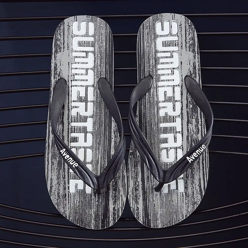 Мужские модные высококачественные пляжные шлепанцы с рисунком искусственной