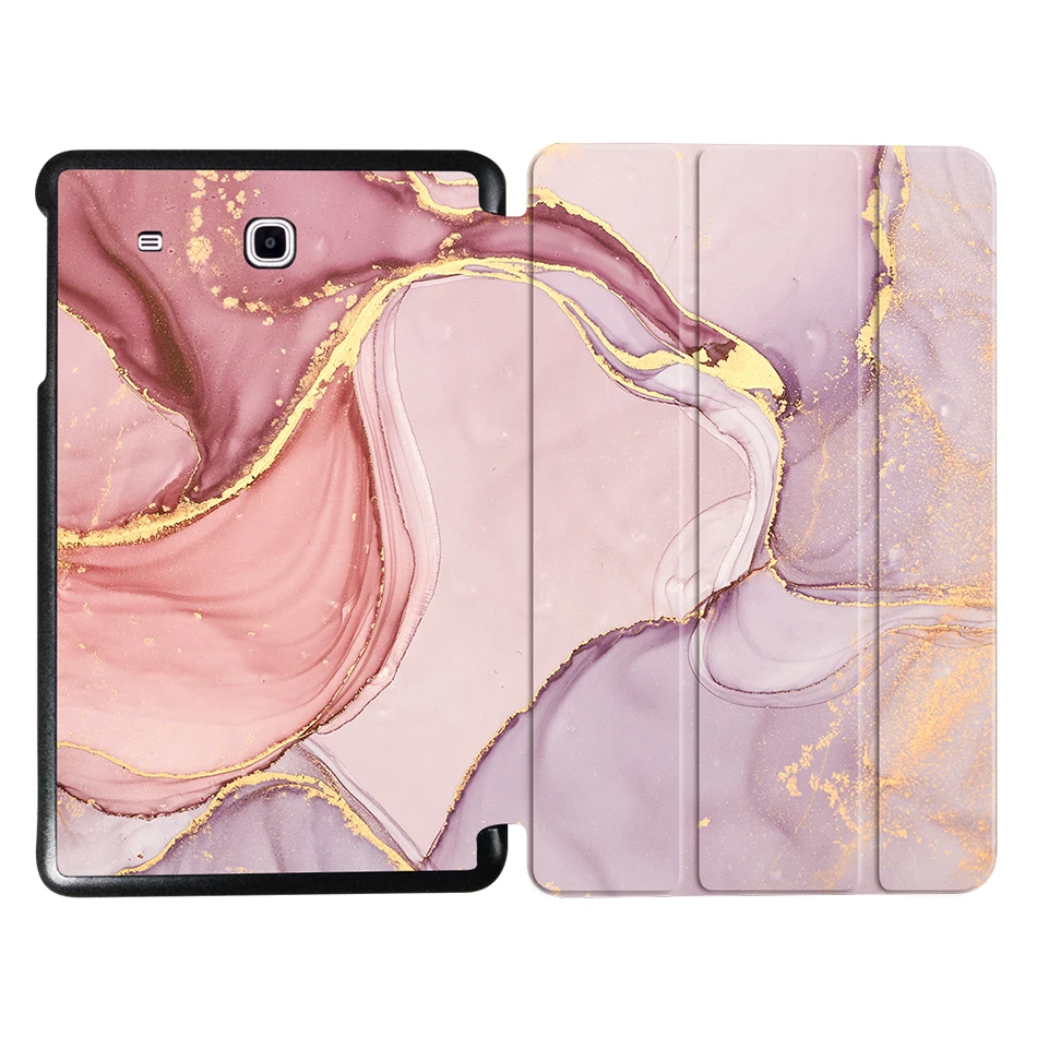 SS10 MTT чехол для samsung Galaxy Tab E 9,6 ''T560 T561 SM-T561 T565 Funda откидной трехслойный чехол из искусственной кожи с мраморной текстурой для планшета - Цвет: SS10