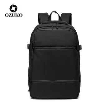 

Dropshipping OZUKO Causal Men 15.6 inch Laptop Backpacks Fashion Schoolbag for Boys Teenager Travel Backpack Male Mochilas