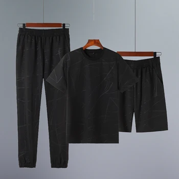 

Three piece suit sweatpants mens clothing Sports and leisure suit Men's suits