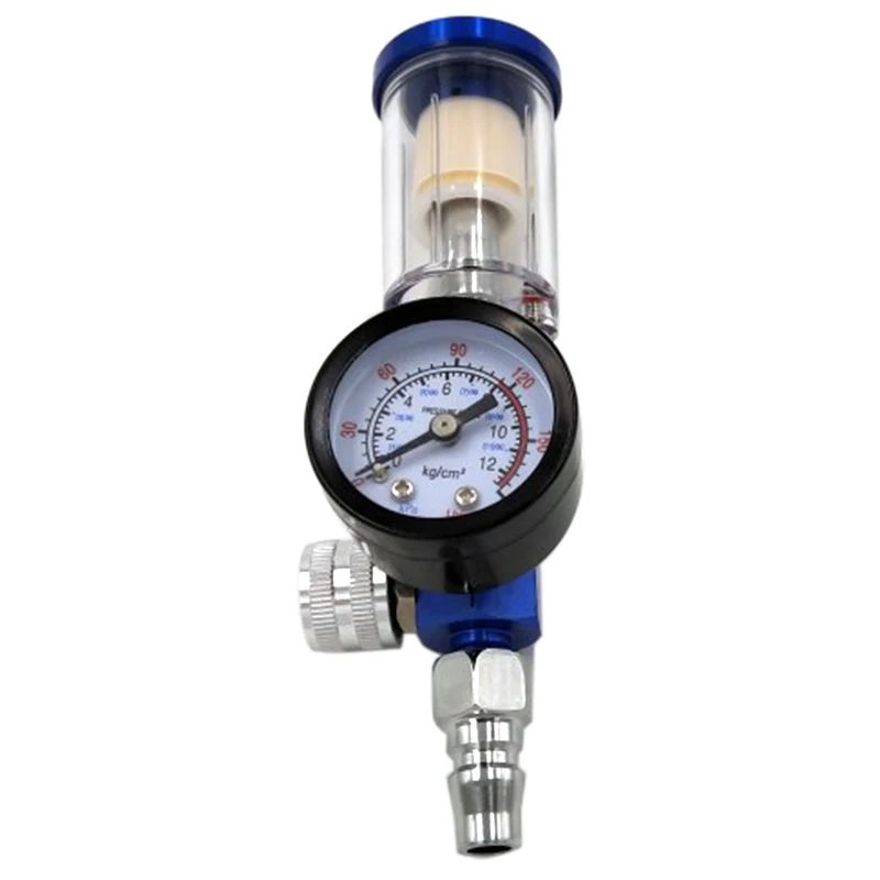 

HHO-1/4 Scratch Air Pressure Regulator Gauge Spray Tool & In-Line Water Trap Filter Oil-Water Separator Pneumatic Tool