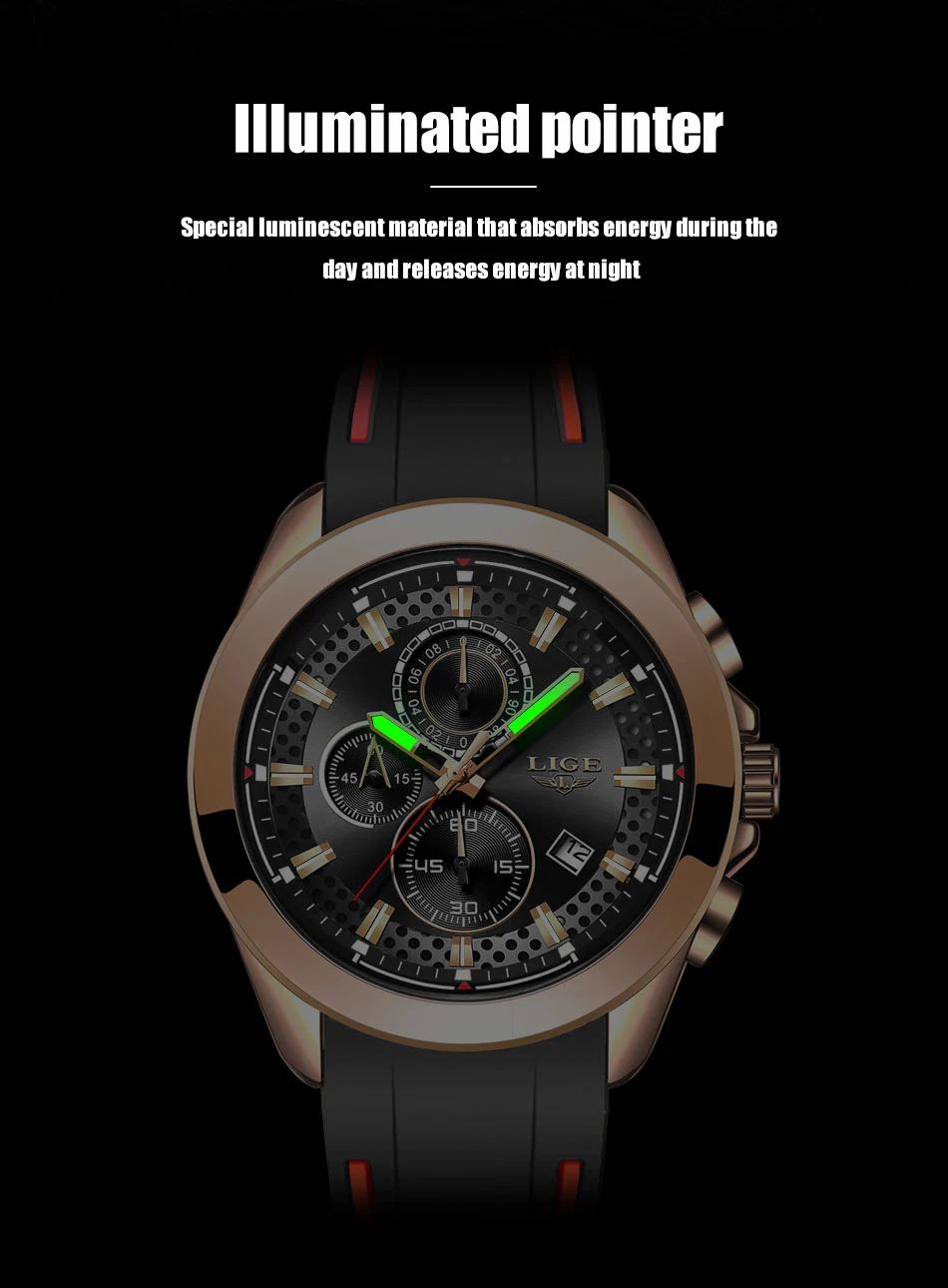 Деловые часы для мужчин s Новинка LIGE Топ Бренд роскошные часы мужские военные водонепроницаемые часы для мужчин спортивный хронограф Relogio Masculino