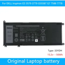 Dell – batterie de remplacement pour ordinateur portable, pour Dell Inspiron 17 7778 7779 7773 15 7577 G3 15 3579 17 3779 P30E série 33YDH