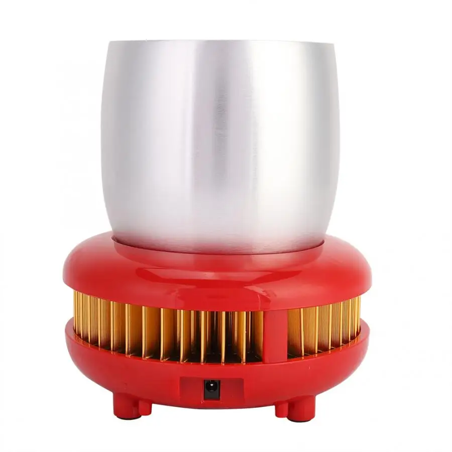 

Freezer Household Electric Quick Cooling Cup Desktop Beer Refrigerator Cooler Red 100-240V Cooler box