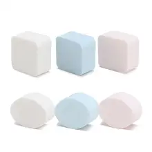 Макияж основа губка яркий гламурный 6 шт./компл. Макияж Косметический пуф красота основа лица Гладкий косметический пуф