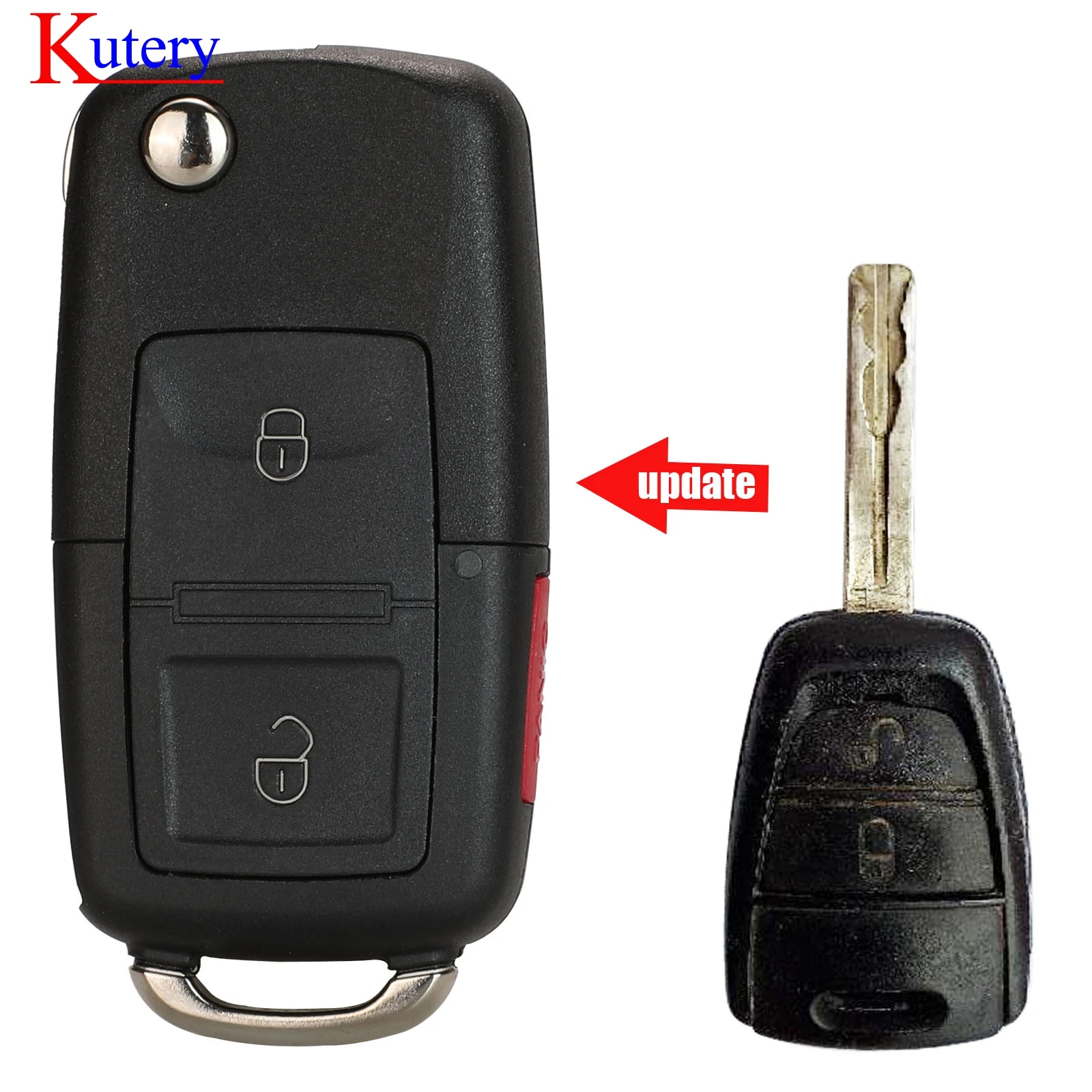 Kutery 2 кнопки дистанционного управления для KIA Ceed ключ с электроникой 433 MHZ