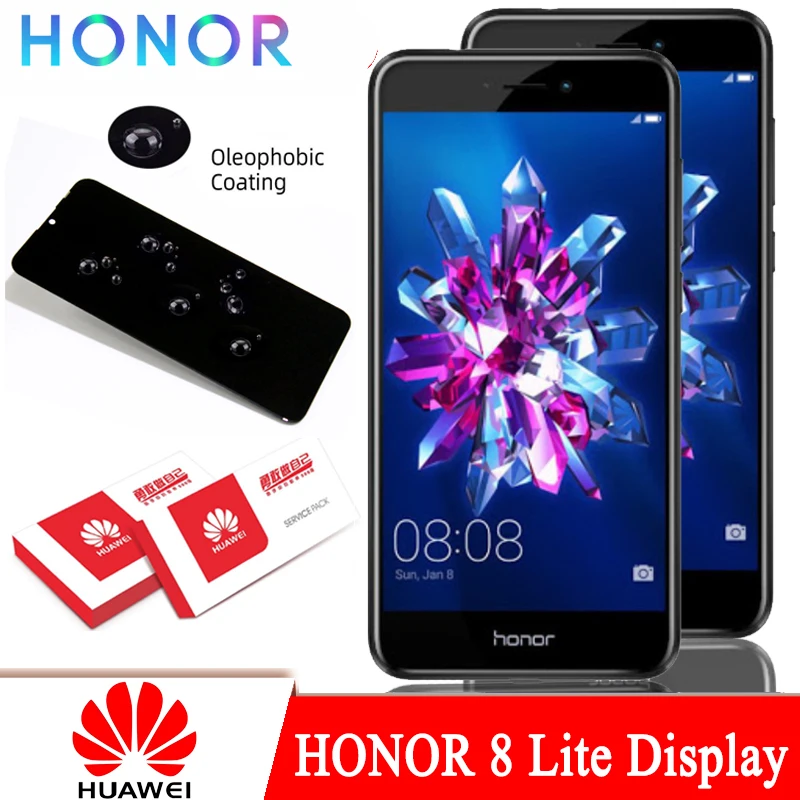 ЖК-дисплей с рамкой для Huawei Honor 8 Lite 100% оригинальный 5 2 дюйма PRA TL10 LX1 LX3 сенсорный