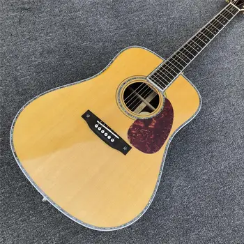 

41 inch AAA solid spruce top D style acoustic guitar,Ebony fingerboard Electric acoustic guitarra,Free shipping