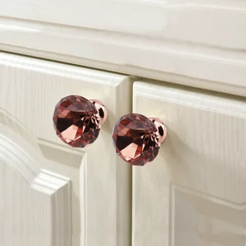 

Diamond Diamond Glass Door Knobs Glass Cupboard Drawer Cabinet High quality
