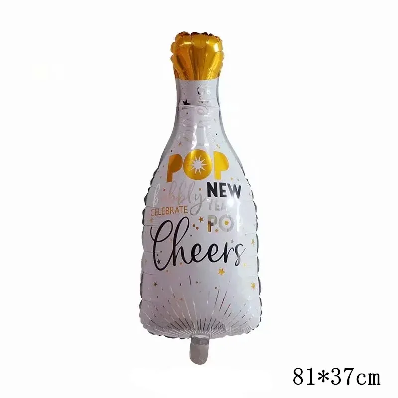 Праздничные новогодние фольгированные шары 18 дюймов черная бутылка гелиевые шары вечерние Рождественские украшения шары