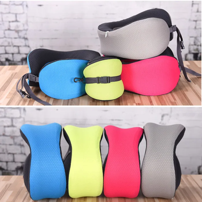 Portable Adjustable U Shape Pillow Slow Rebound Memory Foam Office Travel Car Nap Neck Pillow TB Sale
