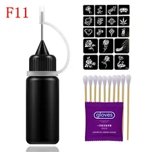 Сок чернила татуировки Полупостоянный натуральный завод тату крем макияж Пигмент для татуировки водонепроницаемый флеш тату гель набор инструментов TSLM1