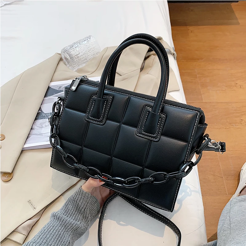Простая модная женская сумка hanbag 2020 вместительная осенне-зимняя стильная через