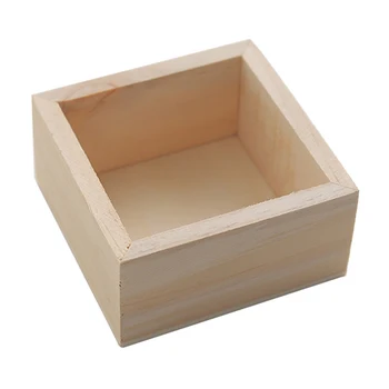 

Multipurpose Garden Decor Container Wooden Box Flower Pot Yard Succulent Planter Rectangular Desktop Storage Bonsai Table Small