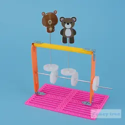 DIY медведь танцевальная модель девушка подарок ребенок физика забавная технология игрушки научная школа проект образование эксперимент