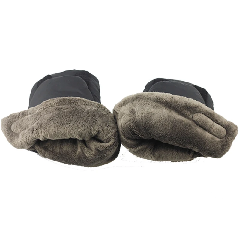 baby product accessories super warm stroller gloves polyester fur waterproof pram hand cover for yoya stroller accessories