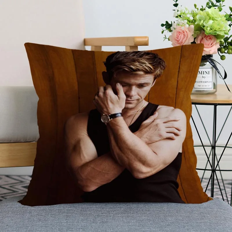 Хороший чехол для подушки Chris Hemsworth, современный домашний декоративный чехол для подушки 35x35 см, 40X40 см(с одной стороны) для гостиной, наволочка для подушки - Цвет: 10