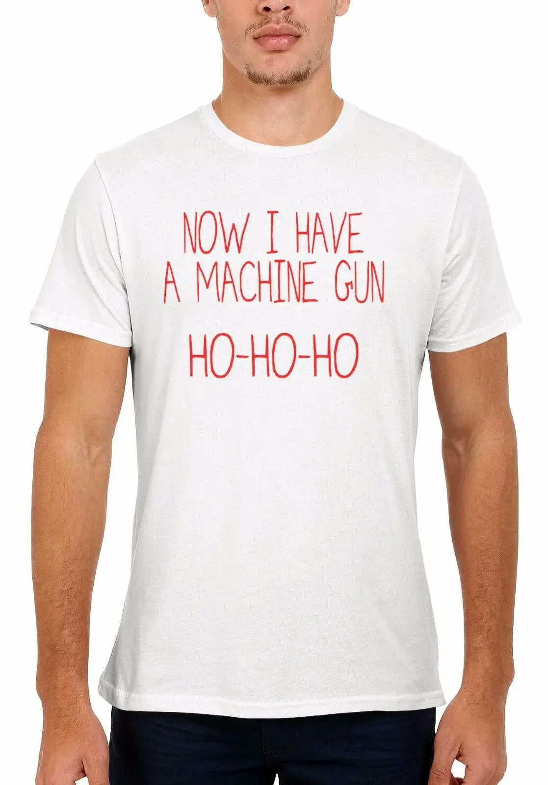 Футболка унисекс с принтом Now I Have A Machine Gun и смайликом для мужчин женщин Короткие