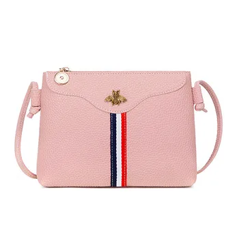 

DOLOVE 2020 Webbing Bee Small Square Crossbody Bag Shoulder Diagonal Small Shoulder Bag Gift Ladies Small Messenger Bag