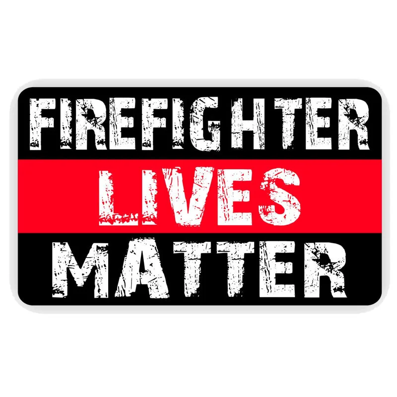 

Cover Scratches Car-Stickers FIREFIGHTER LIVES MATTER Decals Car Accessories for Rear Windshield Window Trunk Bumper KK14*8cm