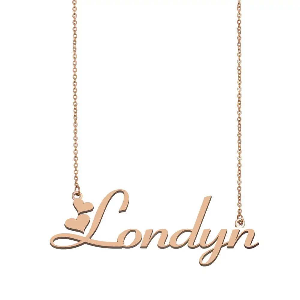 Londyn имя ожерелье пользовательское для женщин девушек Лучшие Друзья День