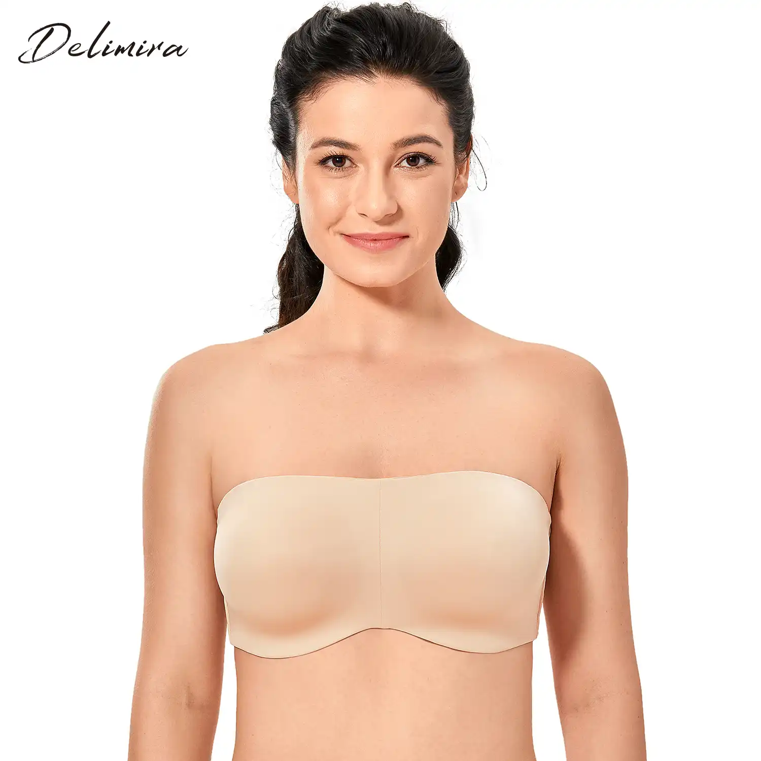 Seamless underwire bandeau bra Clearance