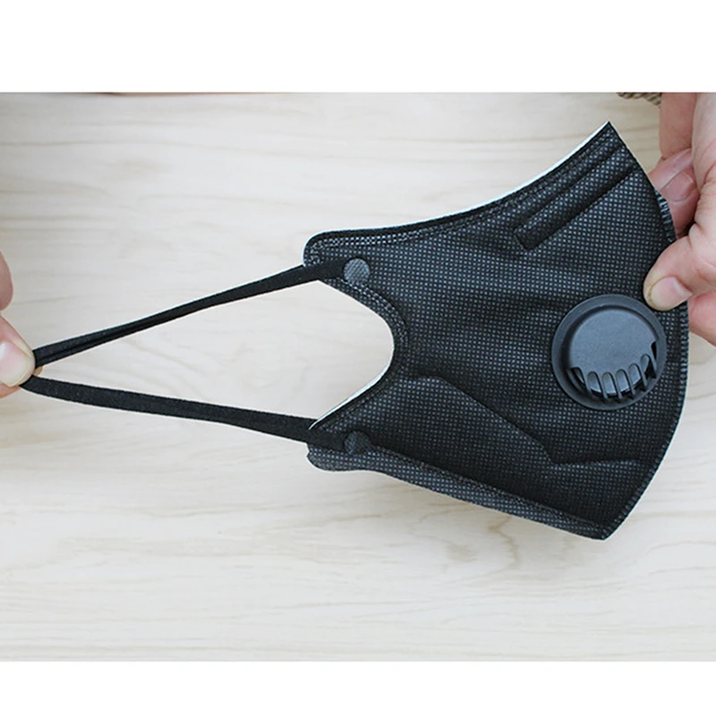 1pc Anti-dust Mouth Mask PM2.5 Anti Haze Mask With A Breathing Valve Activated Carbon Filter Respirator Mask