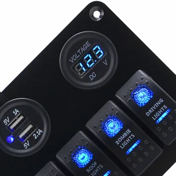 

ON-OFF Toggle Switch Panel 12V For Car SUV Marine Truck Pre-wired IP68 Replacement