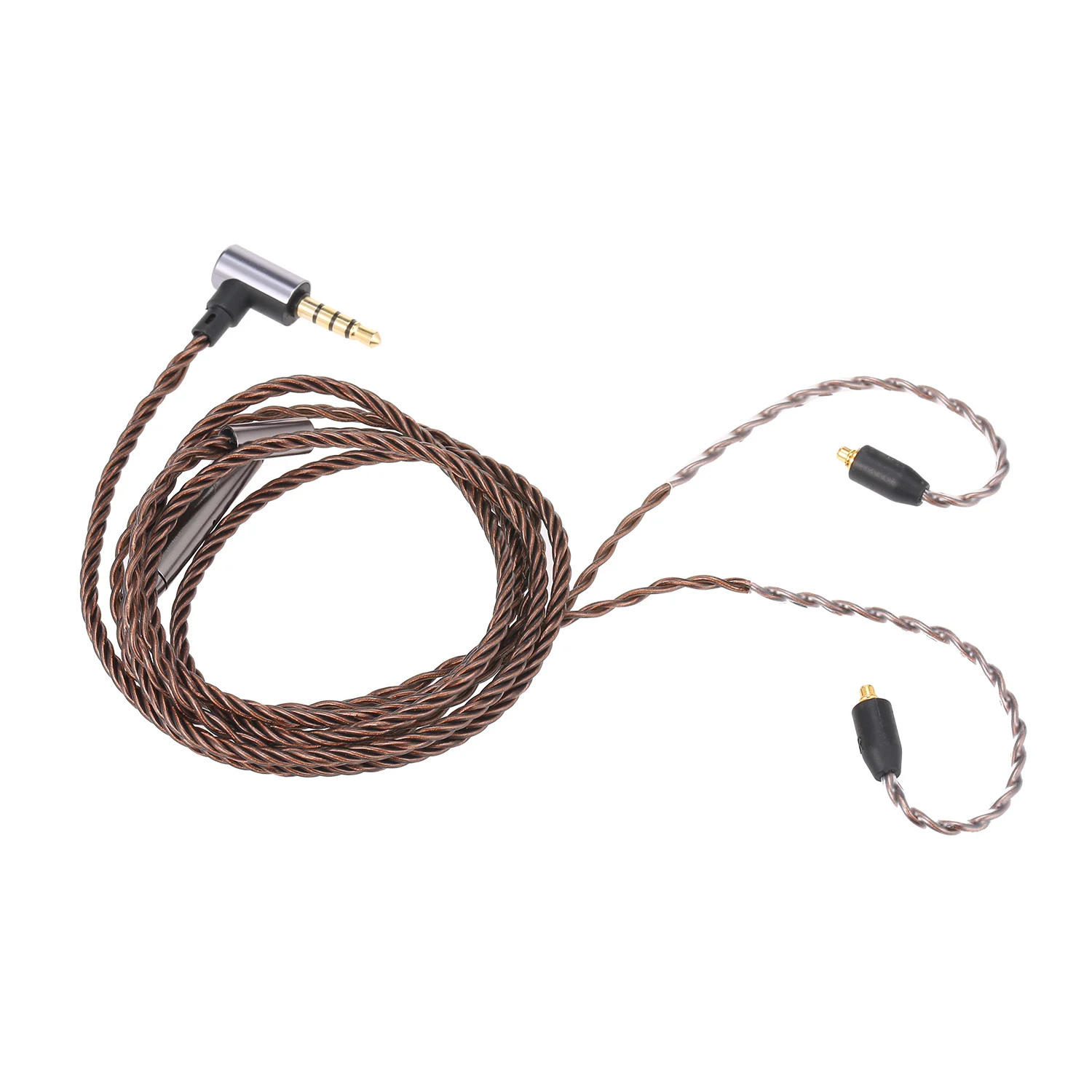 Разъем MMCX Сменный кабель для наушников Съемный шнур встроенный контроль 3,5 мм проводные наушники с микрофоном совместимы с Shure