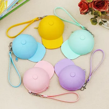 

Cool Baseball Cap Shape Silicone Coin Purse Mini Coin Wallets Change Purse Mini Bag Coin Purses dropshipping wholesale кошелек