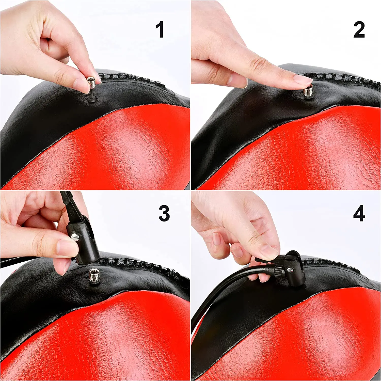 PU Punching Bag Double End Pear Boxing Bag Inflatable Reflex Speed Balls for MMA Muay Thai Training Adults Fitness Fight Ball